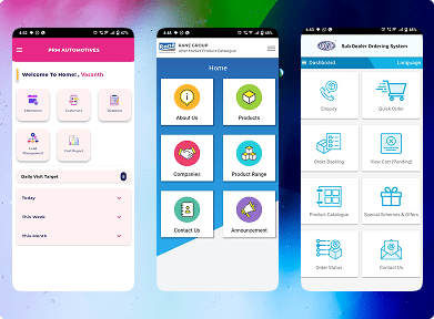 Mobile application interface development