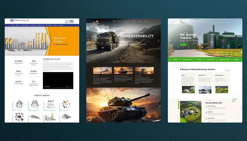 blog website UI design