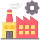 icon representing manufacturer-to-field connectivity