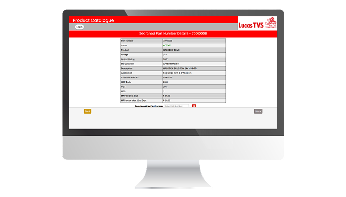 Secure online product catalogue solution