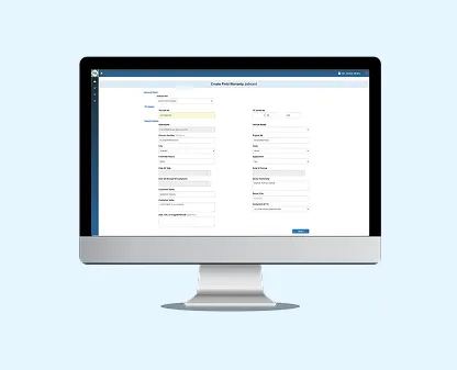 Website project screenshot