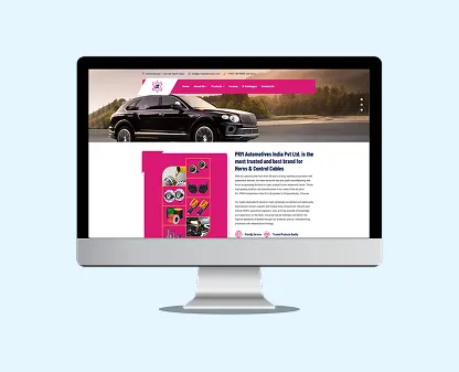 Website project screenshot